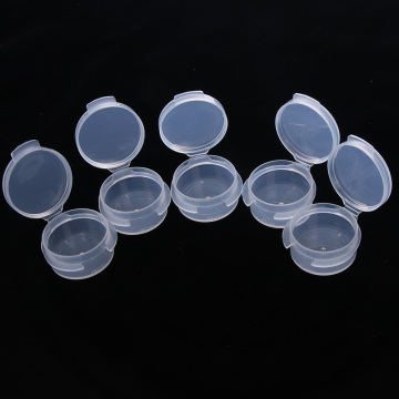 2/10Pcs Make Up Jar Mini Sample Sealing Pot Face Cream Container Portable Bottle Plastic Transparent Case Makeup Accessory