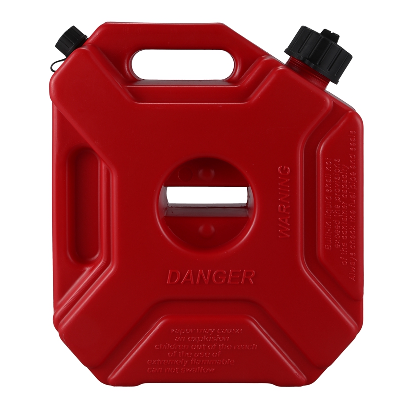 Lockable 5L Fuel Tanks Plastic Petrol Cans Car Mount Motorcycle Jerrycan Gas Can Gasoline Oil Container Fuel Canister