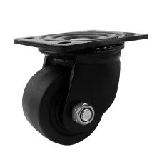 50-75mm Caster Wheel Nylon with Double Bearing Black