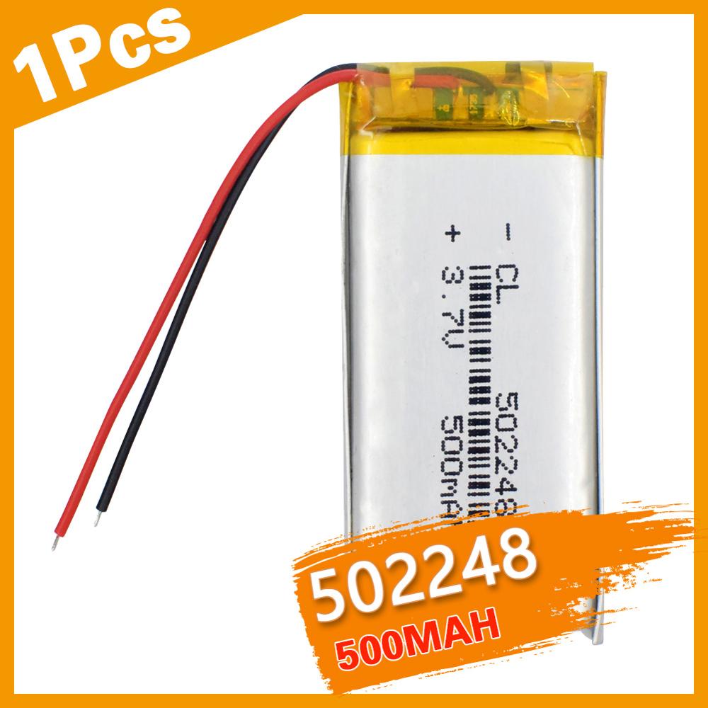 3.7V 502248 polymer lithium battery 500MAH Rechargeable Li-ion Batteries Cell With PCB For MP3 MP4 GPS PDA Bluetooth Headset