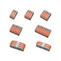 60pcs Reusable Electrical Wire Connectors Kit Spring Lever Nut Terminal Blocks Conductor
