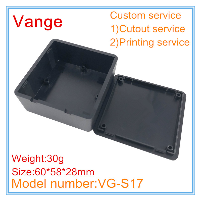 1pcs/lot electronics mould shell housing 60*58*28mm ABS box plastic buckle enclosure for industrial control switch product