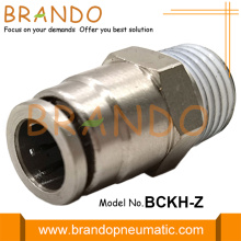 Male Straight Push In Brass Pneumatic Hose Fitting