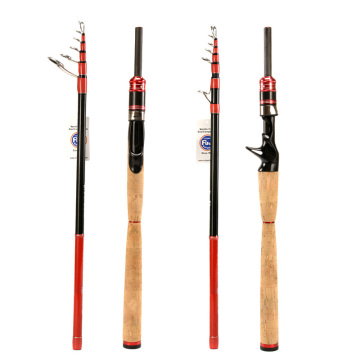 Hi.Whale New Carbon Fishing Rod 2.28 m Fuji Acces7 Sections Lure Rod Spinning Pole And Bait Casting Pole Action Fast Fishing Rod