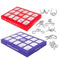 15pcs/Set 3D Metal Puzzle Kids Montessori Learning Education Materials Toy IQ Mind Brain Teaser Puzzles for Adults Children Gift