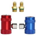 Car Auto AC High / Low Side R1234yf Quick Couplers Adapters Conversion Kit With Manual Couplers