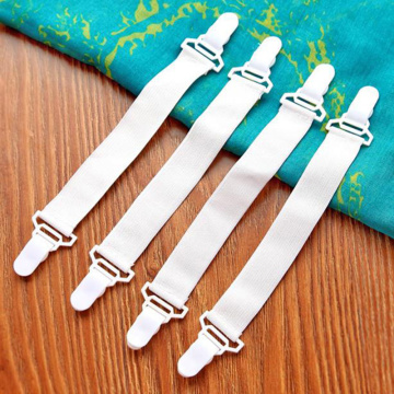 4PCS/Set Elastic Nylon Bed Sheet Mattress Cover Blankets Grippers Clip Holder Fasteners Kit Home Textiles Accessories Dropship