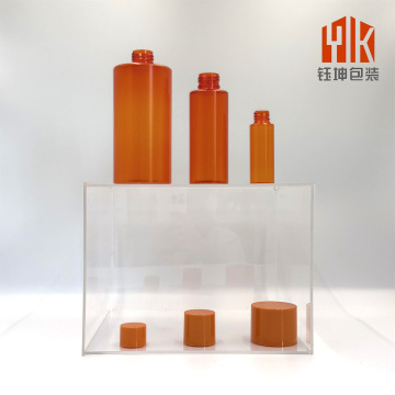 Amber PET Toner Bottle with Plastic Stopper