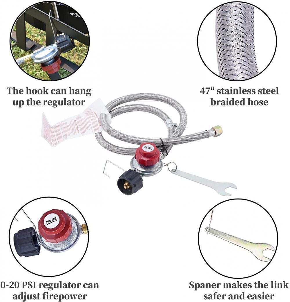 Outdoor Propane Camping Square Burner Stove