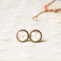 Fashion Fine Jewelry Vintage Time Gem Fresh Cherry Round For Women Boucles Oreilles Stud Earrings