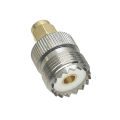 1Pcs UHF Female SO-239 SO239 Jack to SMA Male Plug RF Coaxial Adapter Connector