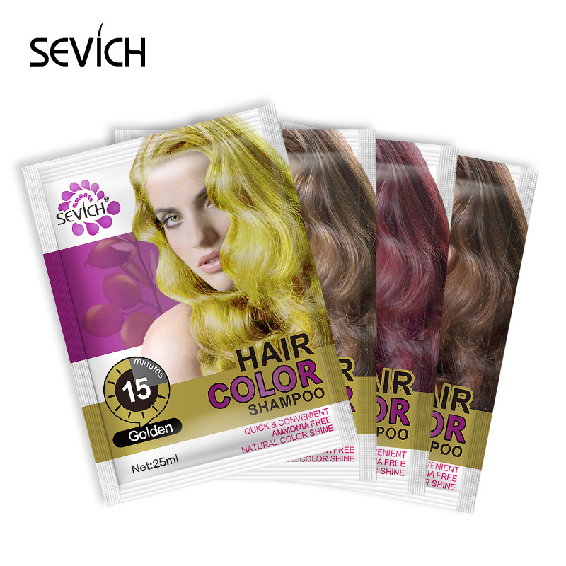 Hot Color Gold Hair Dye Cream Natural Organic Hair Dye Shampoo Odorless Effective Young Makeup Tools Not Fade TSLM2
