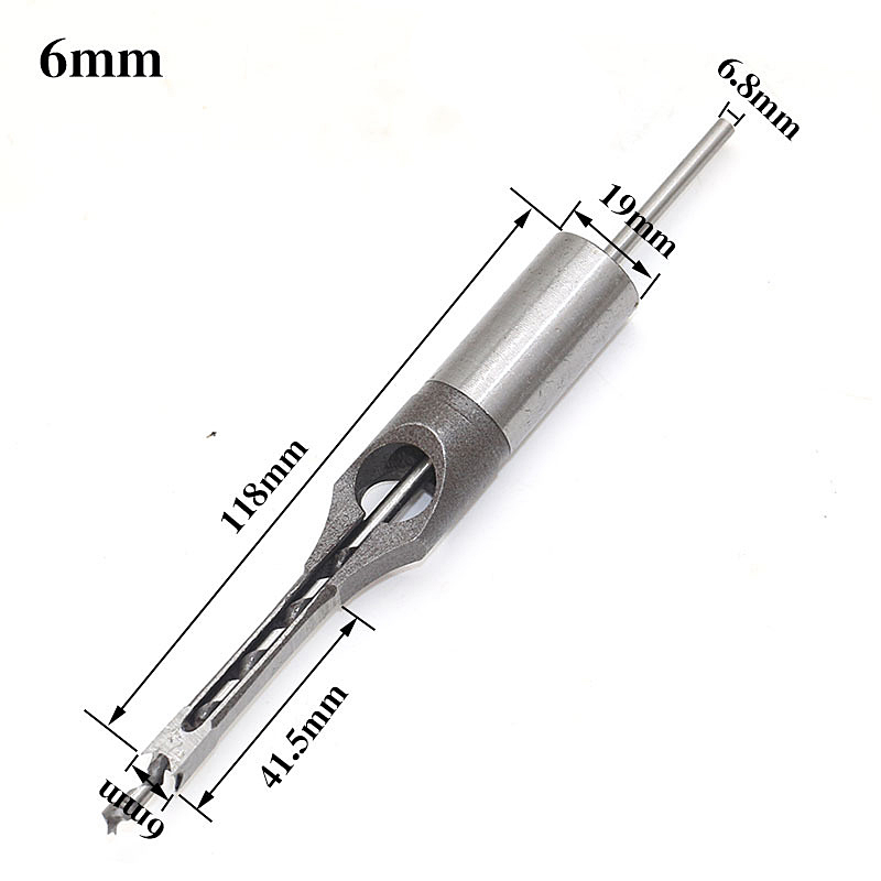 6mm 8mm 10mm 12.5mm 12.7mm Useful Carpenter Square Drill Bit Tool Woodworking Bit Hole Drill Guide Positioner