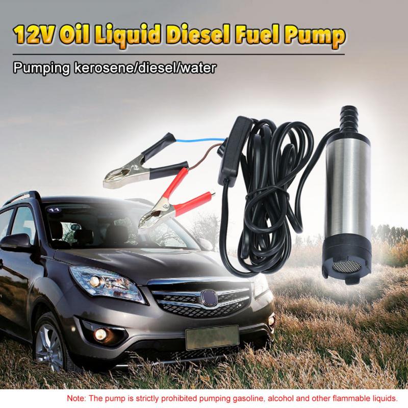 Oil Pumps Stainless Steel Electric Submersible Diesel Pump Oil Fuel Water Pump 24V DC Lubrication System Auto Replacement Parts