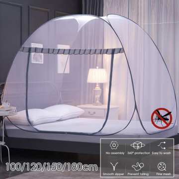 Folding Yurt Mosquito Net Moustiquaire Net Installation-free Mosquitera Canopy Netting For Adult/Kid Bed Tent Home Decor Outdoor