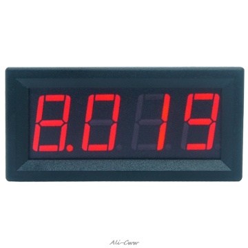 0-9.999A(10A) 4-digits bit Ammeter Current Panel Meter Gauge 0.56inch Red LED