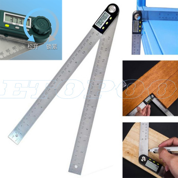 300mm 12inch Digital protractor Angle ruler 200mm 8inch angle Finder Meter Stainless Steel 360 degree goniometer inclinometer