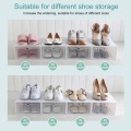 Storage Shoe Box Drawer Organizer Household DIY Shoes Drawer Divider Household Organizer Plastic Foldable Shoes Box Transparent