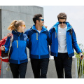 Outdoor Soft Shell Fleece Men And Women Windproof Waterproof Breathable Warm Three-In-One Coat Leather Jacket