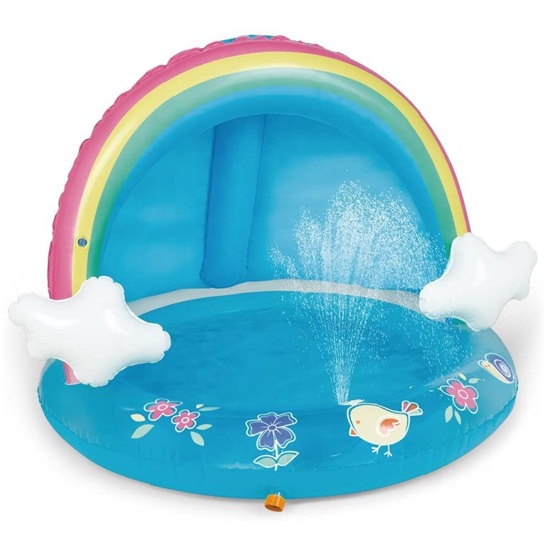 Baby Pool Rainbow Splash Toddlers Inflatable Swimming Pool 5