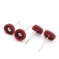 10pcs 3.0mm Mini Brush Scouring Pad Abrasive Wheel Nylon Fiber Grinding Sanding Head Buffing Polishing Wheel 1"25mm For Dremel