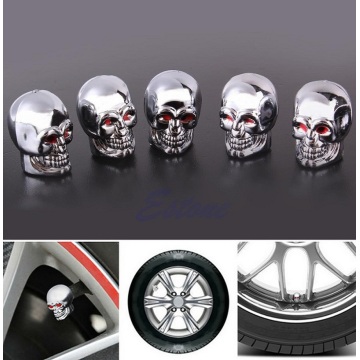 5Pc Skull Tire Tyre Wheel Car Auto Valves Caps Dust Stem Cover Motocycle Bicycle Drop Shipping U1JF