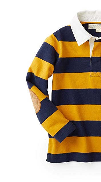 Men's Long Sleeve Rugby Sports Polo Style