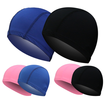 Swimming Caps High Elastic Durable Unisex Sport White Black Pink Red Women's Men's Bathing Caps Blue Navy Pure Color Bathing Hat