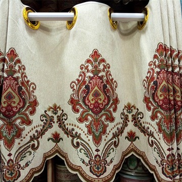 European-style Chenille Finished Curtain Valance Head Window Curtain Head High-end Jacquard Multi-color Valance