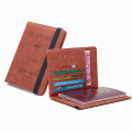 Women Men RFID Vintage Business Passport Covers Holder Multi-Function ID Bank Card PU Leather Wallet Case Travel Accessories