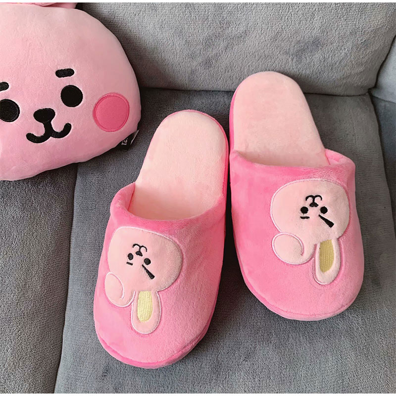 Women Slippers Cute Cartoon Girl Home Plush Shoes Ladies Casual Indoor Shoe Animal Warm Winter Autumn Flat Fashion Style New