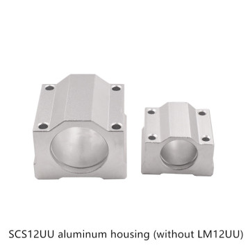 SCS12UU aluminum housing without LM12UU bearing for SC12UU 12mm Linear Bearing Block CNC Router DIY Parts