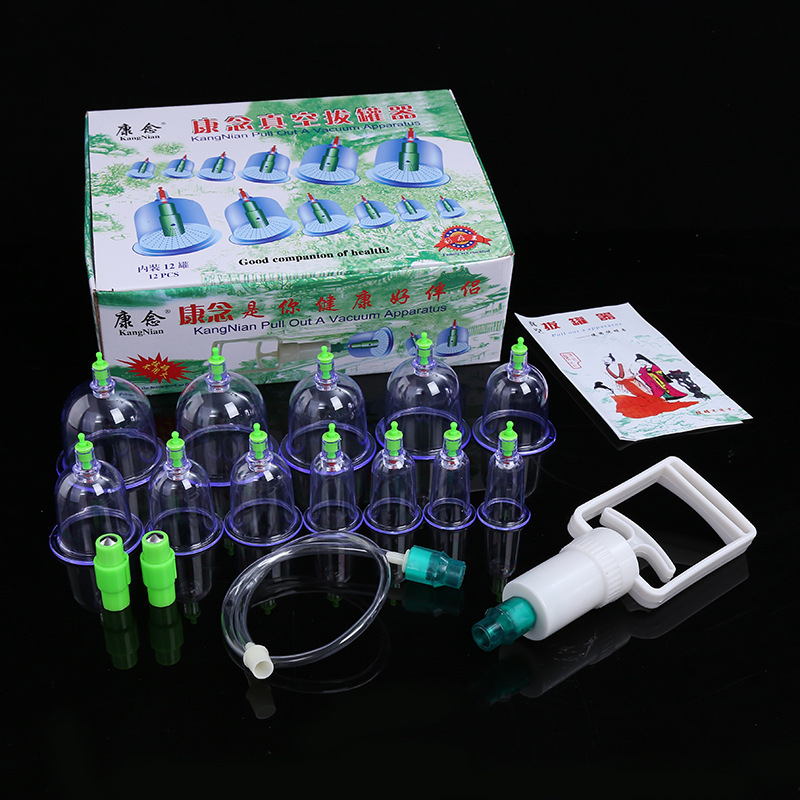 12pots/set Vacuum Chinese Medicine Cupping therapy Physical Relieve Body Pain Without Side Effects Health Care Tool T0192CMC