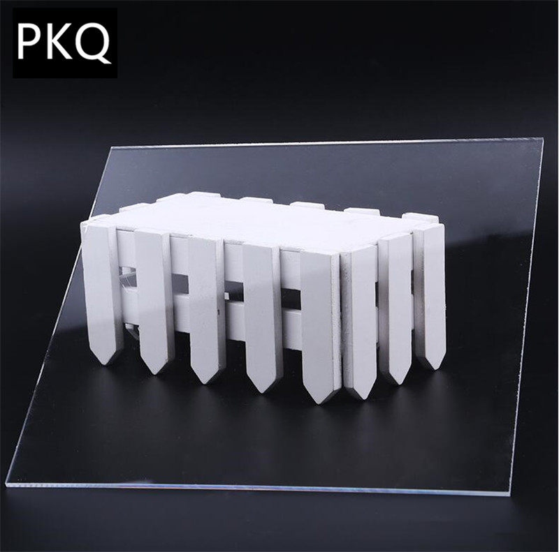 4mm Large size Acrylic Sheets Transparent Clay Pottery Sculpture Tool Square Shape Acrylic Plastic Tools For Window DIY