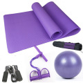 5Pcs Sports Fitness Yoga Ball Set Fitball Pilates Balance Gym Exercise Yoga Ball NBR Yoga Mat Pedal Ttension Rope