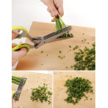 19cm Minced 5 Layers Basil Rosemary Kitchen scissor Shredded Chopped Scallion Cutter Herb Laver Spices Cook Tool cut