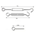 1/16 Inch Cable Railing Kit for Wooden Post Turnbuckle Wire Tensioner Strainer Lag Screw Eye Thimble and Crimping Loop