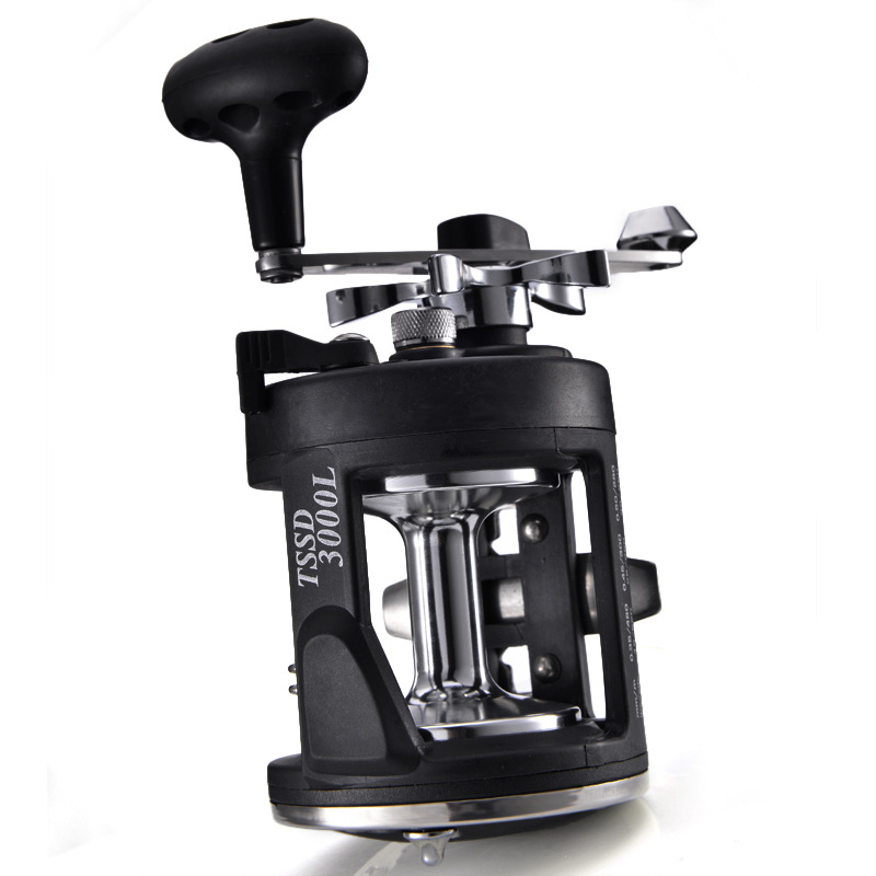 Drum Fishing Reel Visual Anchor Fish All Metal Fishing Vessel Sea Fishing Wheel Drum Wheel with Releasing Force Fishing Line