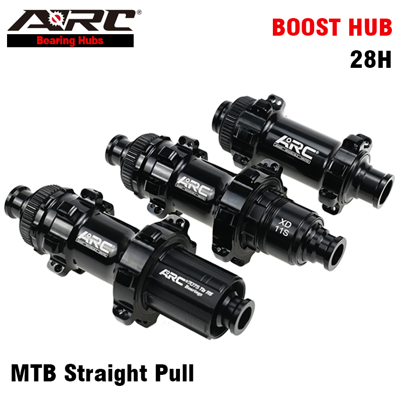 ARC 28H Boost Hub Straight Pull MTB Hub 15x110 12x148 Front 2 Rear 4 Bearing Hub Bicycle Hub Shimano / Sram XDR 8 9 10 11 Speed