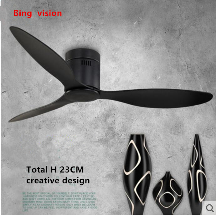 American Industrial Vintage Ceiling Fan without Lights with Remote Control Ventilador De Techo 220V Bedroom 52Inch Ceiling Fan