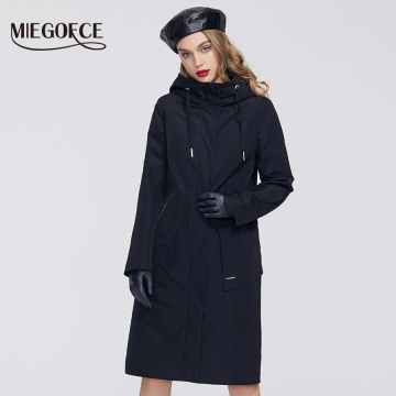 MIEGOFCE 2020 Spring New Collection Women Windbreaker with Cold overcoat with Resistant Coat and Hood Casual for Fashionistas