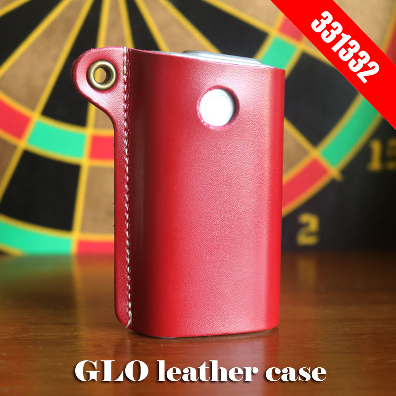 Original 331332 Box Holder Storage Pouch Bag GLO Leather Case for GLO e Cigarette cover in stock blue red black available