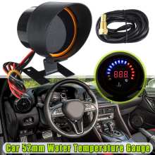 Universal 52mm Car LED Digital Water Temperature Gauge Instrument water temperature sensor Auto motorcycle truck meter