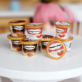 4PCS Cute 1:12 Dollhouse Miniature Food Mini Ice Cream Cup Model Play Kitchen Food Toy Accessories