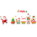 2021 Merry Christmas Window Art Decals Family Room Wall Stickers Murals Decorative Stickers Removable Wall Art Stickers