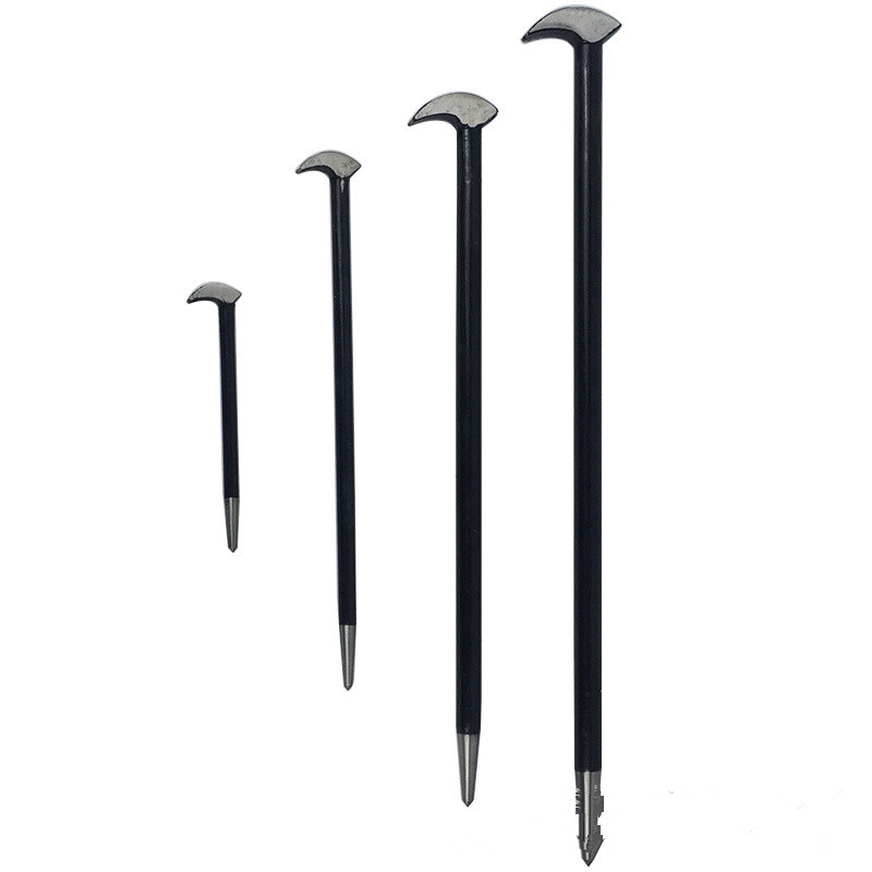 Free shipping 4pcs hook shaped round crowbar rod 6 "12" 16 "20". pry bar Round rod nail puller