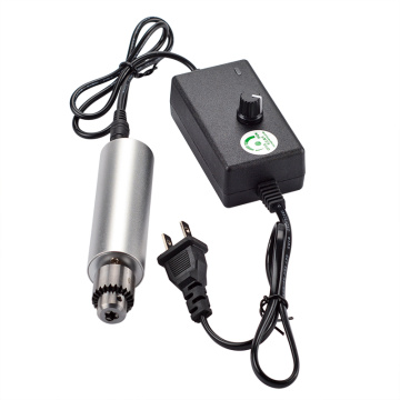 1PC 6V-24V Mini Electric Drill DIY 385 DC Motor w/ JT0 Chuck 24V Power Supply Power Tool