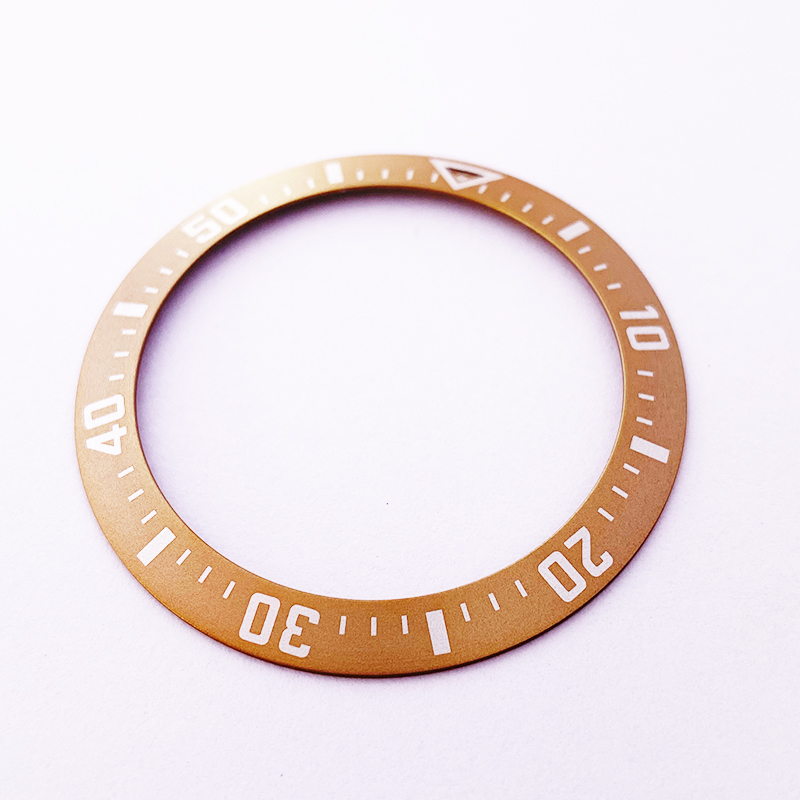 Metal watch bezel insert
