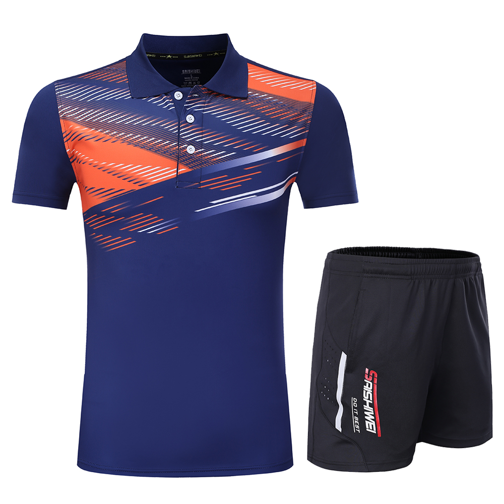 New Men Women Tennis T Shirt , Running Tee Shirt Tennis Sportwear , Youth Badminton Kits Shorts , Table Tennis Training uniform