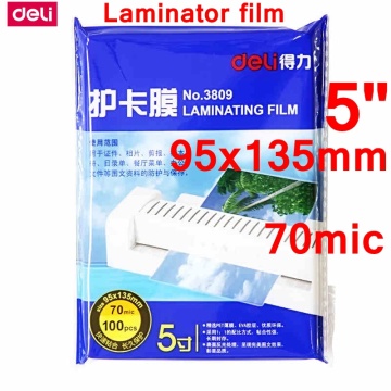 100PCS/lot Deli 3809 hot pouch laminator film 5